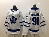 Women Maple Leafs 91 John Tavares White Adidas Jersey,baseball caps,new era cap wholesale,wholesale hats